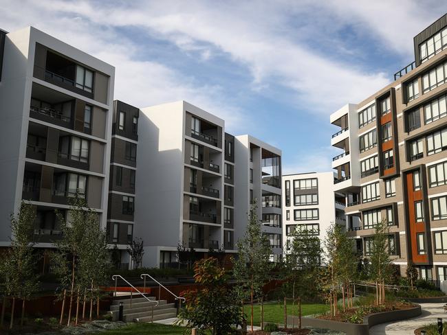 There are growing calls for more three-beedroom apartments to be built as families grapple with the cost of houses. Picture: Getty/Brendon Thorne