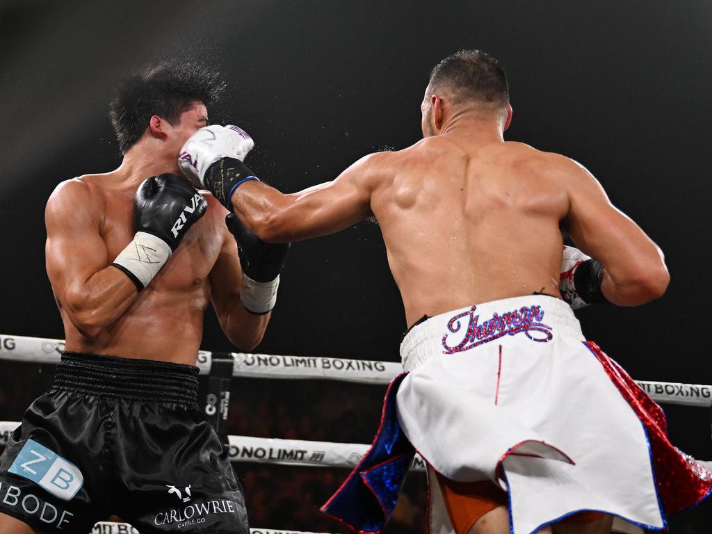 Keith Thurman v Brock Jarvis at the No Limit boxing event at the Hordern Paviliion on March 12, 2025. Picture: Grant Trouville