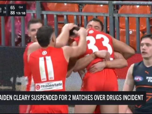 Swans youngster handed 2-game suspension