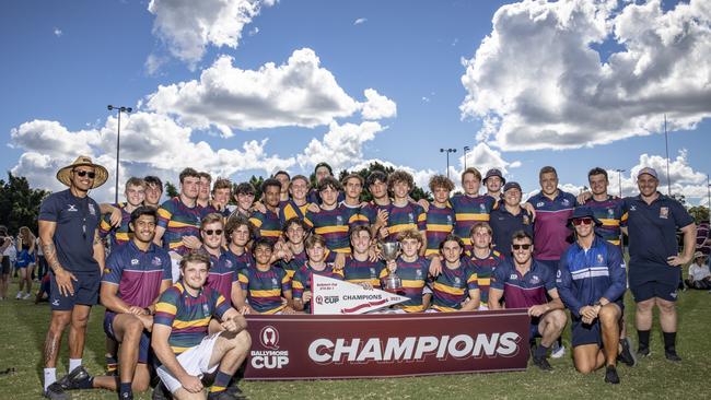 The winning Sunshine Coast Grammar side. PIC: Brendan Hertel/QRU