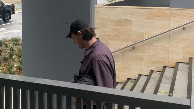 Luke Bayly leaves Queanbeyan Local Court on March 8 2022. Picture: Julia Kanapathippillai