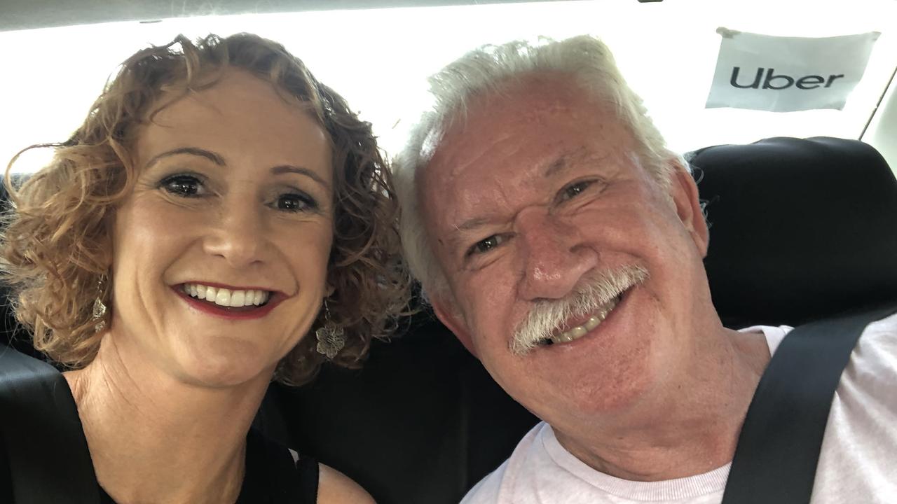 Angela Henson with her father Adrian Meyer who died during a trip on the Great Barrier Reef.