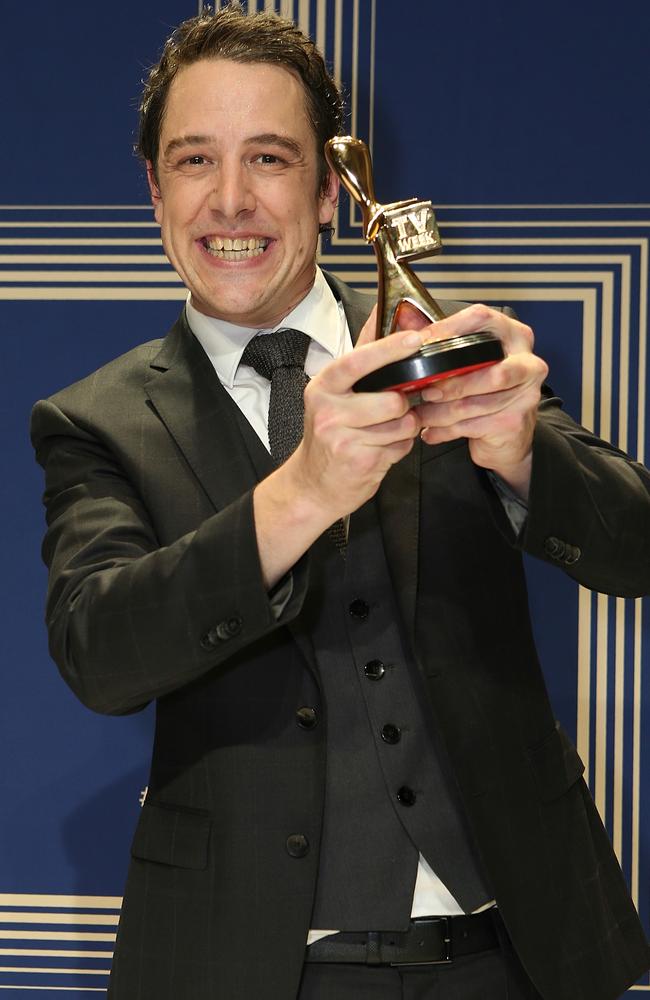 2017 TV Week Gold Logie winner Samuel Johnson. Picture: Julie Kiriacoudis