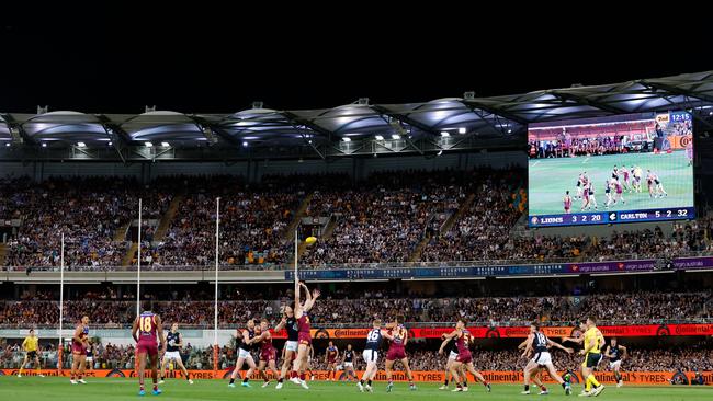 Brisbane will host Carlton at the Gabba in the first weekend of footy. Picture: Dylan Burns / AFL Photos