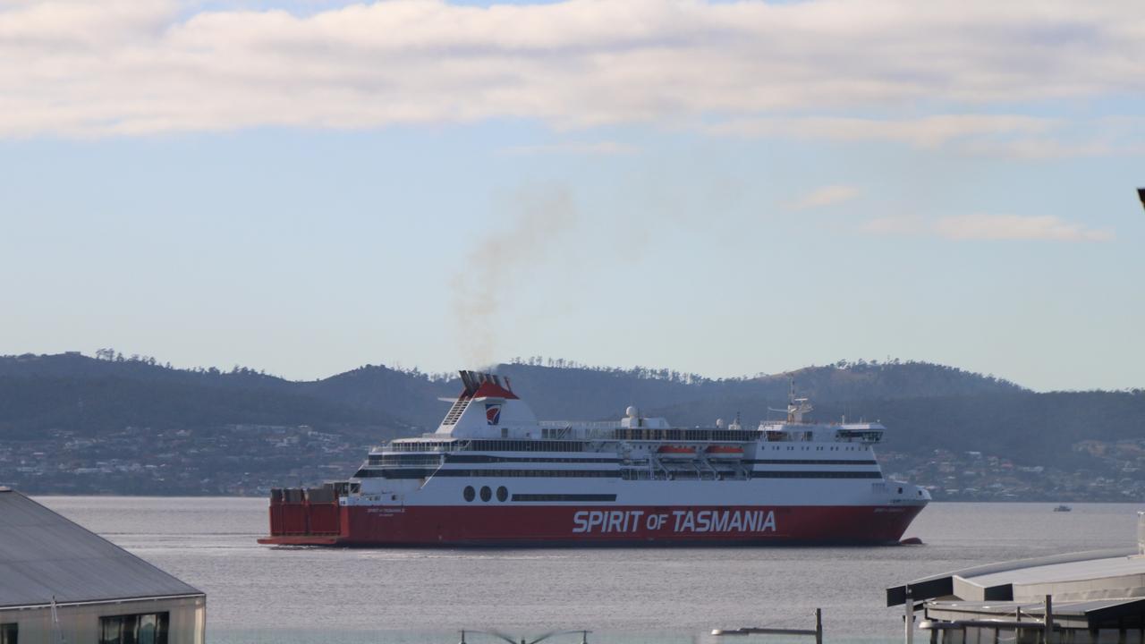 Spirit of Tasmania ferry departs Hobart on Monday, August 7, 2023.