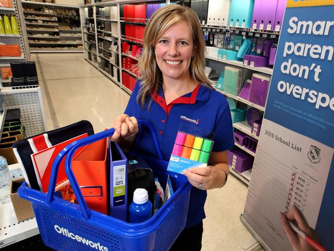 12/12/2018  New Officeworks CEO Sarah Hunter in the Richmond store in Melbourne.Picture : David Geraghty / The Australian.