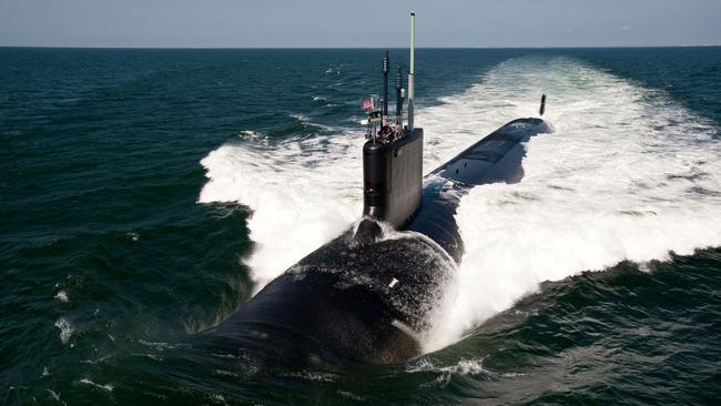 The Virginia-class attack submarine USS California.