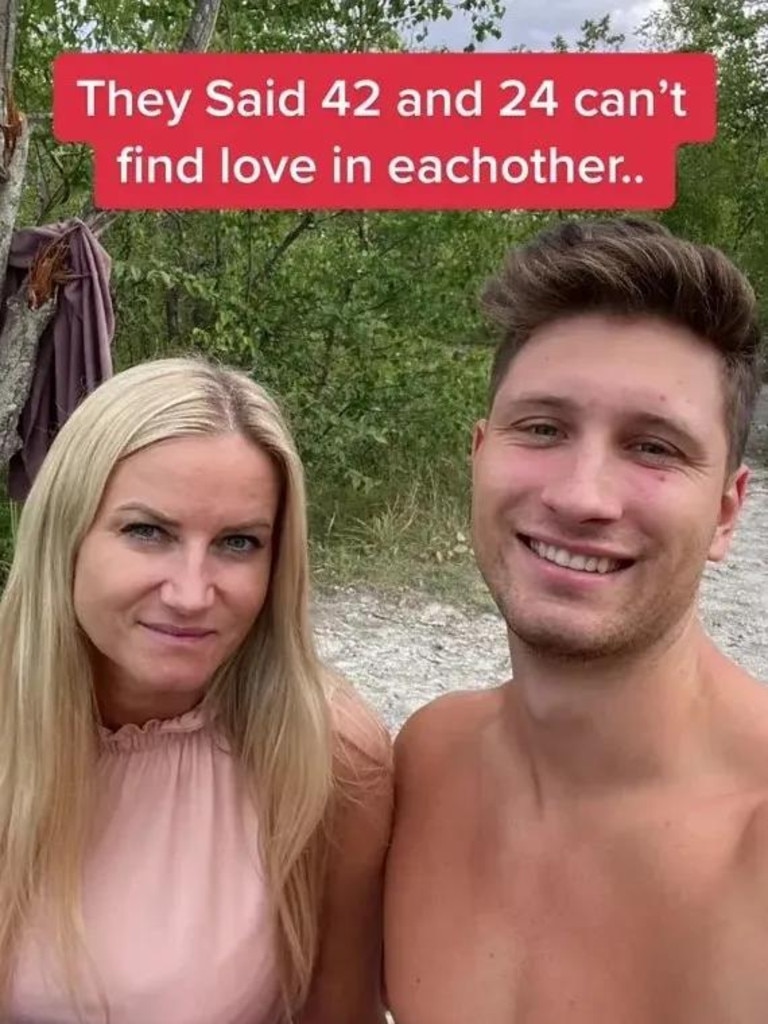 The age-gap couple couldn't be happier. Picture: TikTok