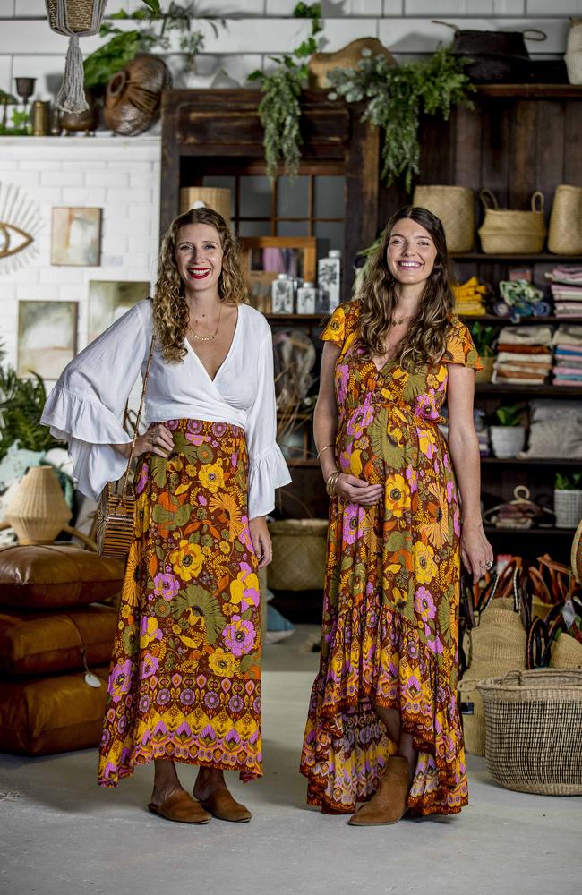 Designers and retro queens Rose Madden and Vanessa Cave, owners of Nine Lives Bazaar, at Trader Trove in Miami, for Best Dressed 2019. Picture: Jerad Williams