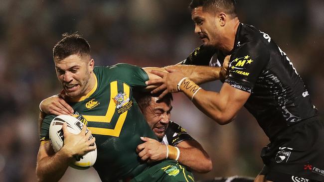 James Tedesco in action for the Kangaroos. Picture: Mark Metcalfe/Getty Images