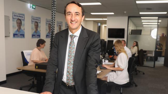 Dave Sharma when he was MP for Wentworth at his office. Picture: Renee Nowytarger