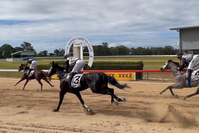 Simon Elix's The Storm won Race 1 at the Bundaberg Toyota Race Day.