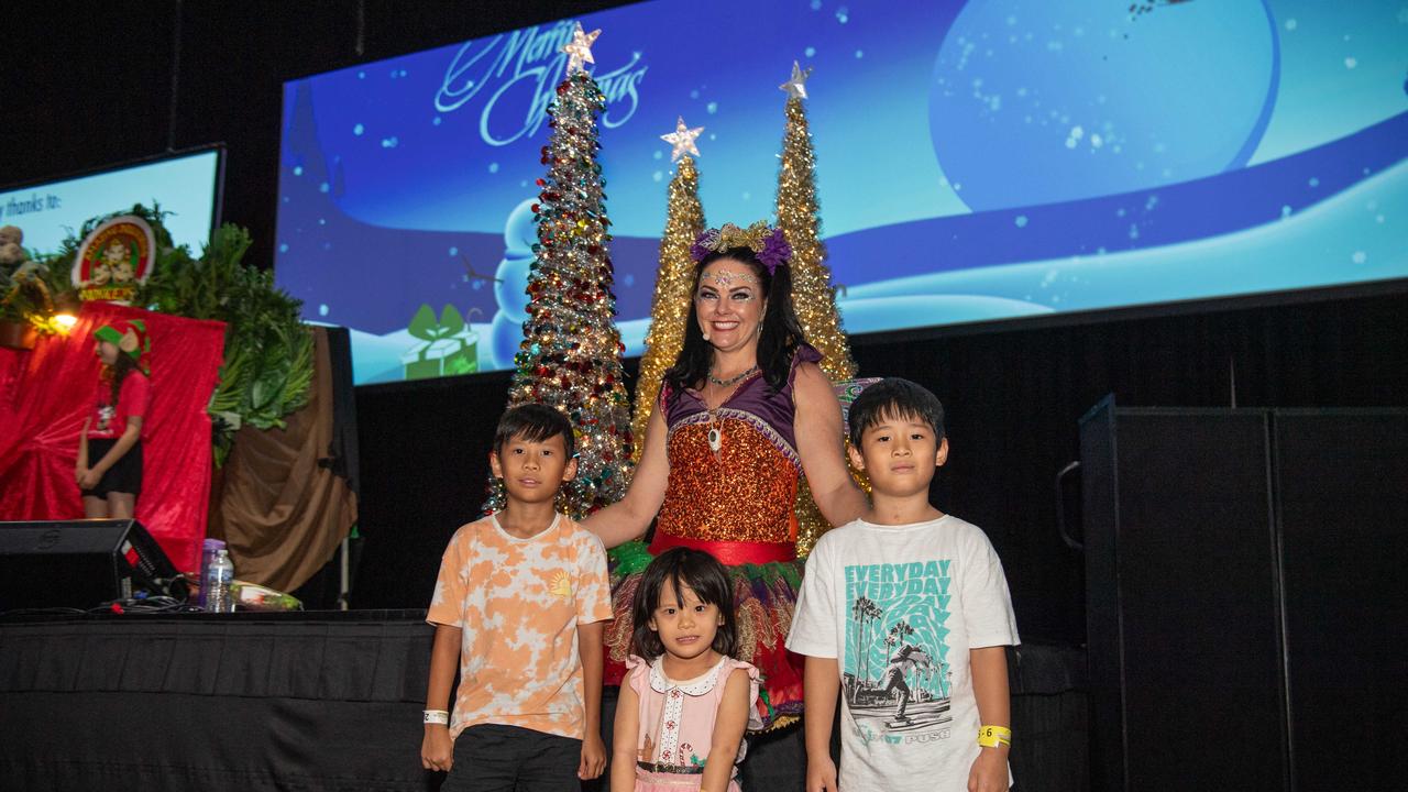 Niko Lay, Jasmine Lay and Marcus Lay with Fairy Jill. Picture: Pema Tamang Pakhrin