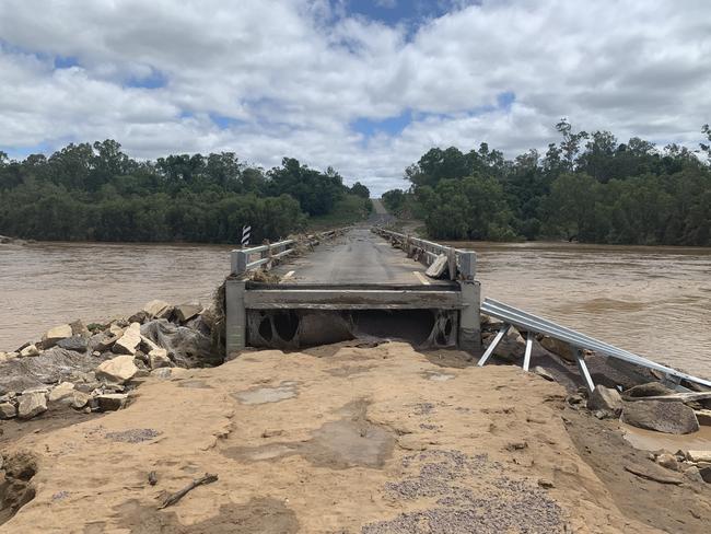 No Access: Ted Cunningham Bridge across the Bowen River