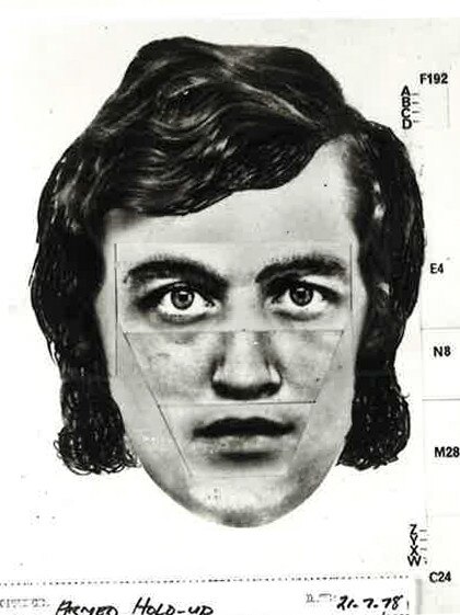 Police photofit of Peter Morgan. 