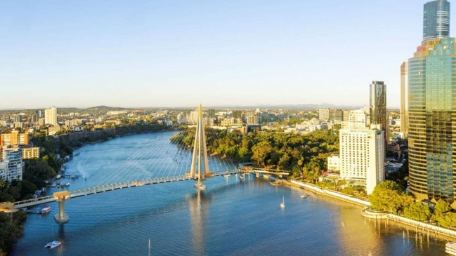 The bridge linking the CBD with Kangaroo Point. Picture: PD Online/Brisbane City Council