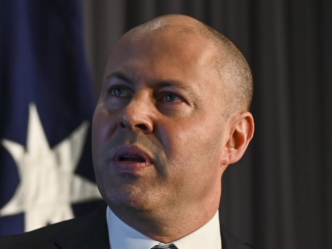 CANBERRA, AUSTRALIA - NewsWire Photos SEPTEMBER 1 2021:  Treasurer Josh Frydenberg holds a press conference at Parliament House. Picture: NCA NewsWire / Martin Ollman