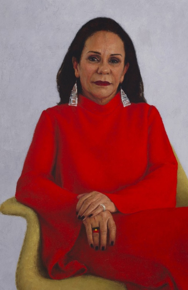 Linda Burney’s portrait painted by Sydney artist Jude Rae was unveiled in 2019. Picture: Historical Memorials Collection