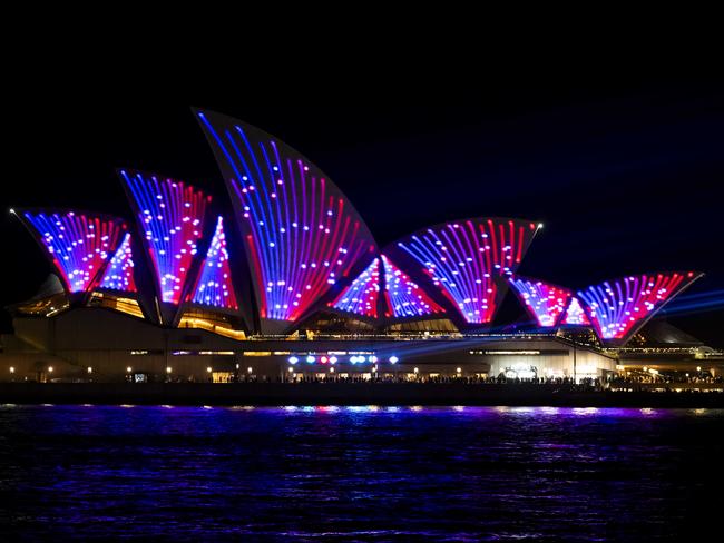 The Opera House on Friday night. Picture: Monique Harmer