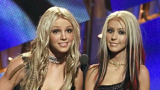 Aguilera got a few mentions in Britney Spears’ memoir. Picture: AP.