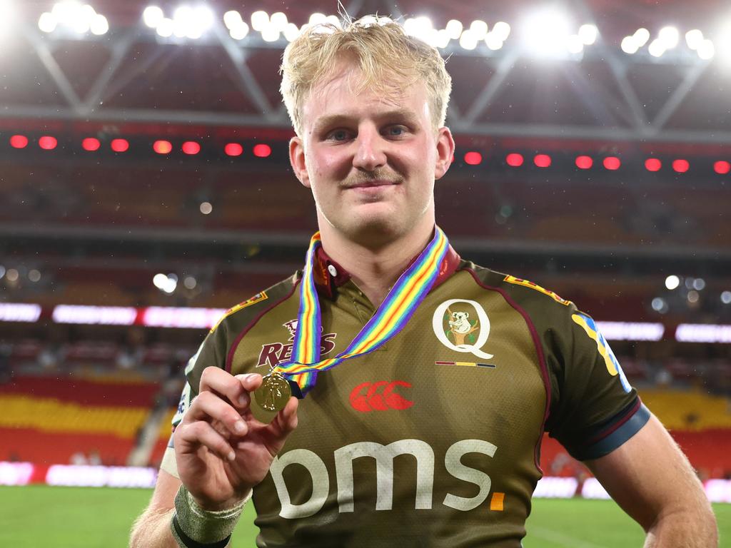 Reds star Tom Lynagh was awarded the ANZAC medal. Picture: Getty Images