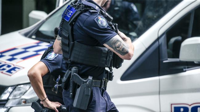 BRISBANE, AUSTRALIA - NewsWire Photos - JANUARY 17, 2025: A generic photo of Queensland Police in Brisbanes CBD. Picture: NewsWire / Glenn Campbell