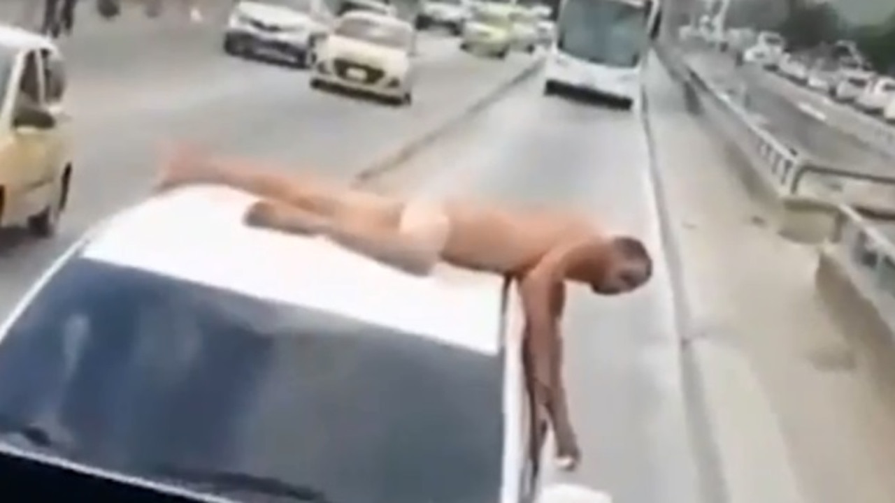 Wife forces cheating husband to lie naked on car in public street news.au — Australias leading news site image