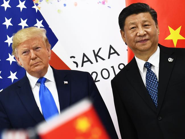 Donald Trump’s ongoing trade war with China is having a detrimental effect on the US stockmarket. Picture: AFP