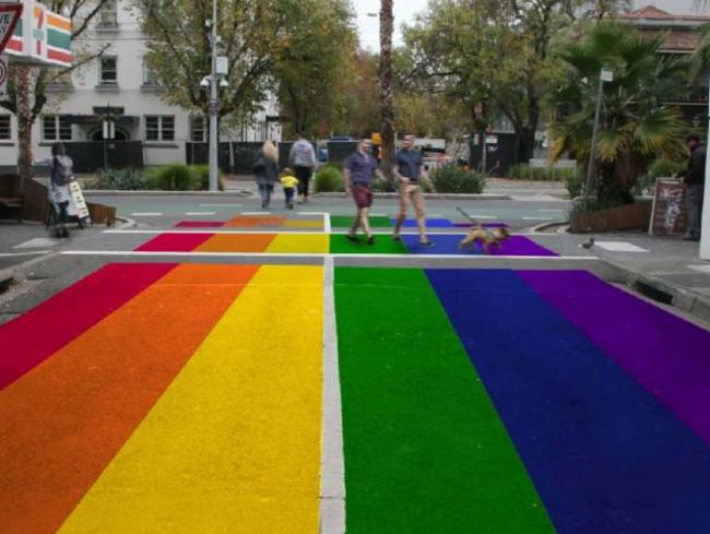 Cr Louise Crawford said the rainbow road would ‘add a further bit of colour’ to Fitzroy St.