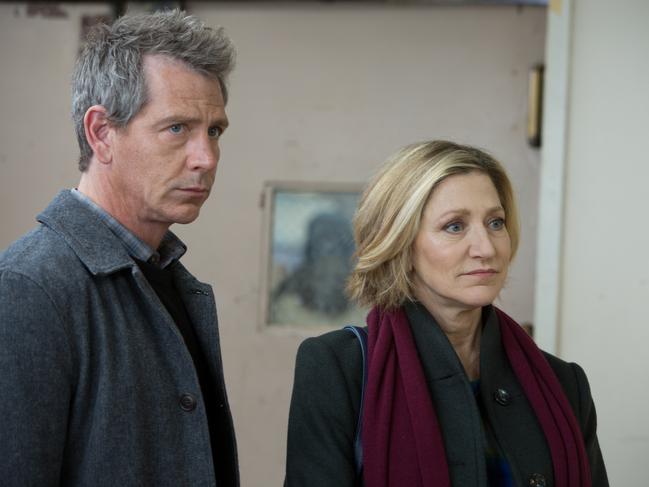 Ben Mendelsohn and Edie Falco in The Land Of Steady Habits.