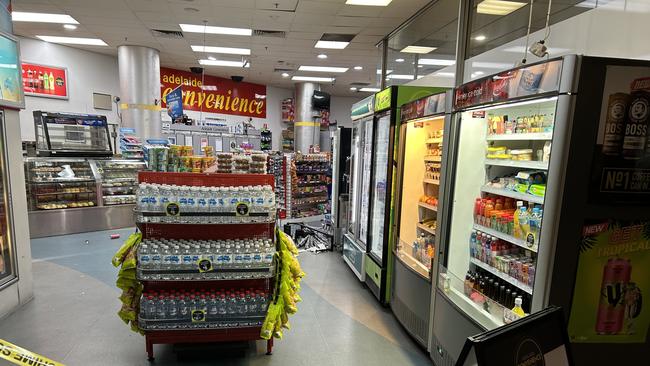 Inside Adelaide Convenience, where the fight was believed to have started. Picture: Riley Walter