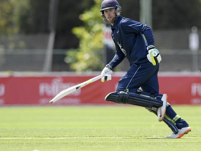 Mackenzie Harvey batting for Carlton. Picture: Andy Brownbill