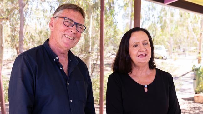 Territory Alliance leader Terry Mills and deputy leader Robyn Lambley ... ‘It is not fair, just or democratic’. Picture: Emma Murray