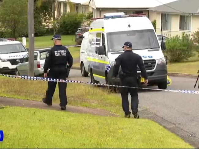 Police at the scene of a stabbing at Gateshead on January 10, 2025. Picture: NBN News.