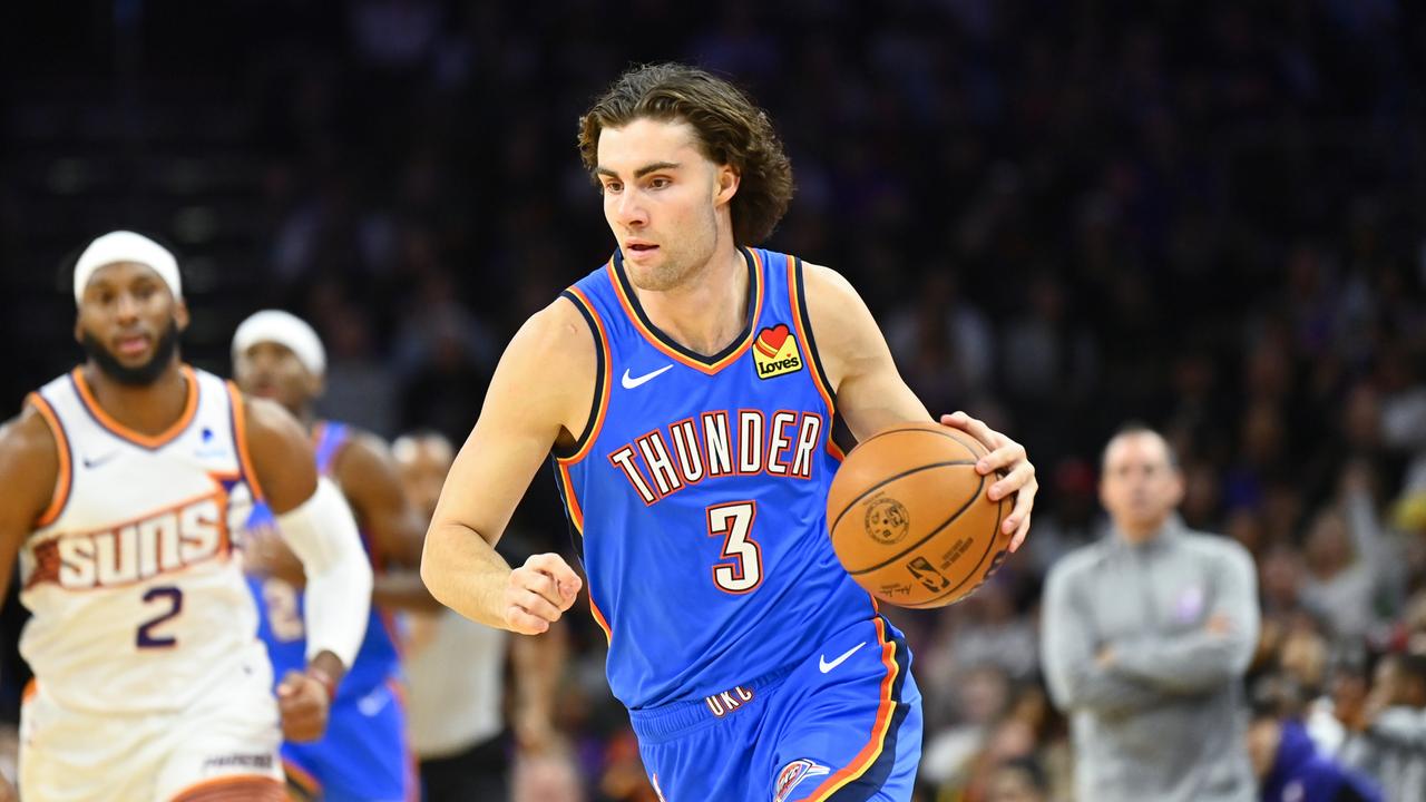 Josh Giddey is a key member of the Thunder. (Photo by Kelsey Grant/Getty Images)