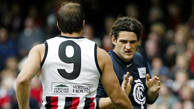 Brendan Fevola was sent to Fraser Gehrig in a surprise move in 2004.