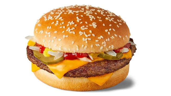 McDonald’s quarter pounder. Neither the best, nor the worst. Picture: Supplied.