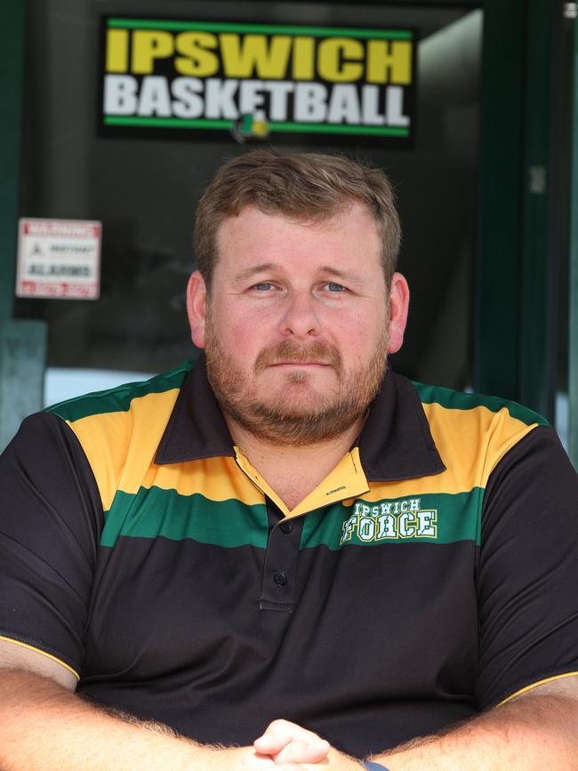 Ipswich Basketball Association president and Force men's coach Chris Riches. Picture: Franca Tigani