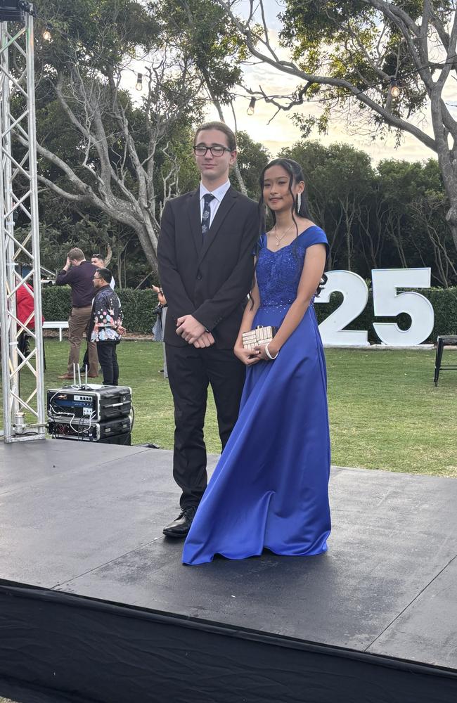 The students of Hervey Bay State High School celebrating their formal.