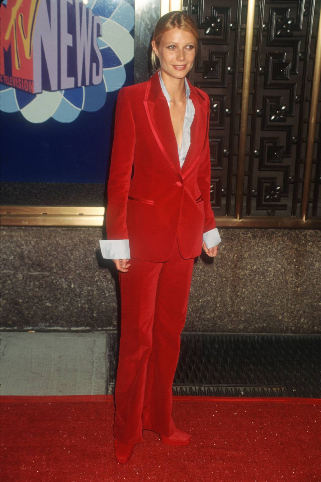 <h2>1996 – Gwyneth Paltrow</h2><p>Women have always worn suits on red carpets, and did so long before Gwyneth Paltrow was seen in this red Gucci velvet one in 1996. That doesn’t mean this outfit, designed by Tom Ford in the early years of his career, flew under the radar. In fact, the opposite happened; Paltrow was praised and admired for her undying dedication to ’90s simplicity, as well as her ability to try any silhouette. It’s history—so much so, that she even rocked a new version at Gucci’s autumn/winter ’21/’22 show in Los Angeles, 25 years later.</p>