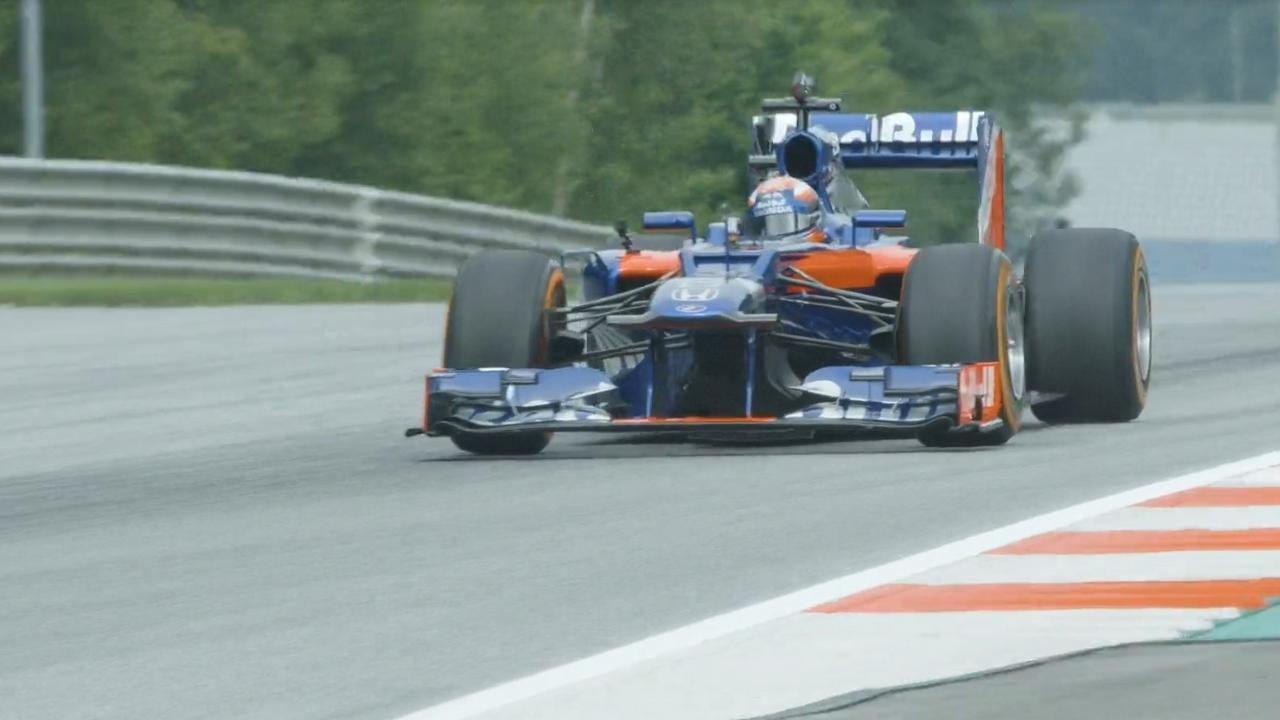 Marc Marquez laps the Red Bull Ring in a Formula 1 car. Pic: Red Bull Content Pool