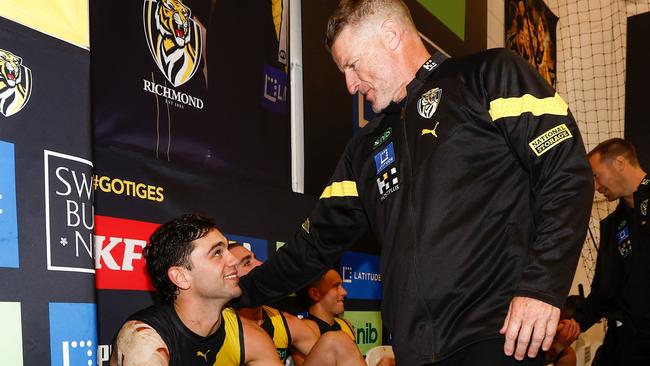 Tim Taranto has the support of coach Damien Hardwick. Picture: Michael Willson/AFL Photos via Getty Images