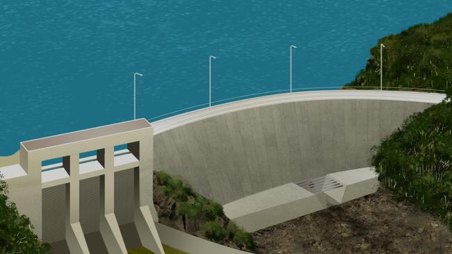 The LNP released artist impressions of its proposed Nullinga Dam after announcing it would commit $10 million towards an environmental impact study to get the project "shovel-ready" if elected.