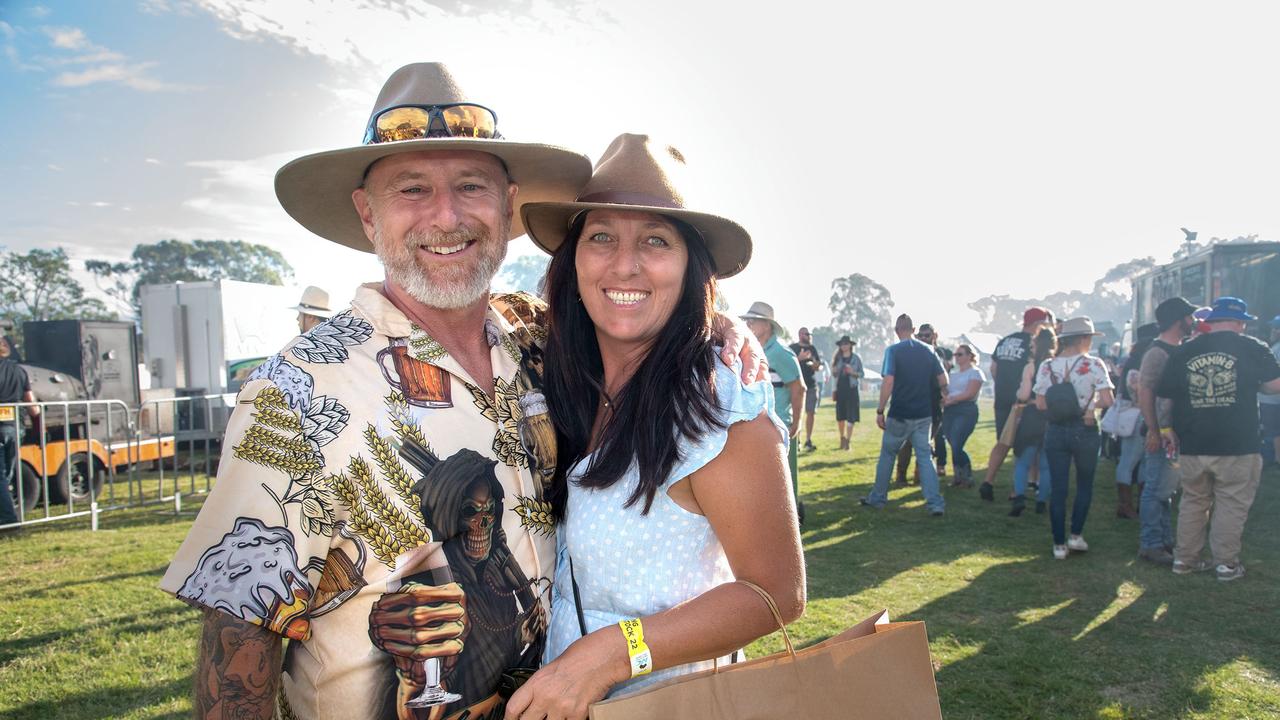 Stefan and Cherie Razum. Meatstock Festival at the Toowoomba showgrounds. April 2022