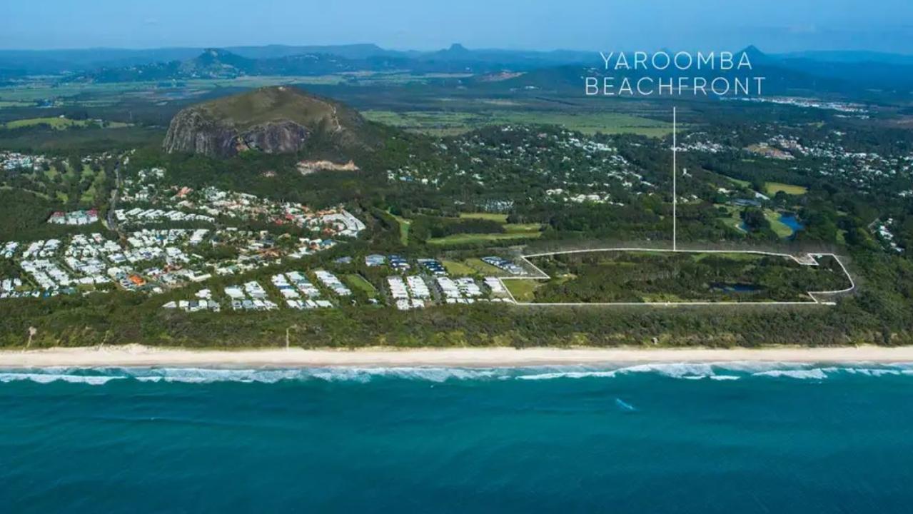 Sekisui House listed its 18.5ha development site at Yaroomba for sale last year.