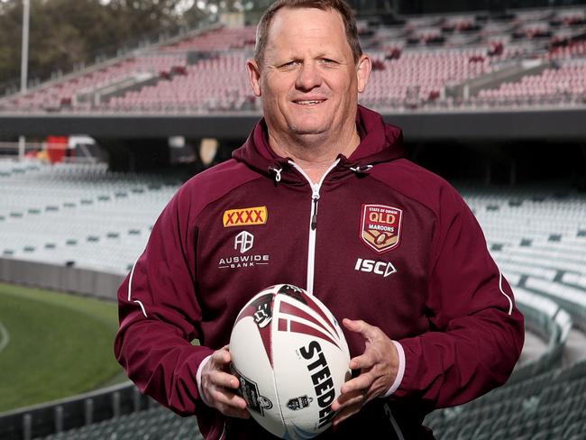 ADELAIDE, AUSTRALIA - AUGUST 19:  Queensland State of Origin Coach Kevin Walters poses for a portrait with Adelaide Oval in the background during an NRL State of Origin media opportunity at Adelaide Oval on August 19, 2019 in Adelaide, Australia. (Photo by Kelly Barnes/Getty Images)