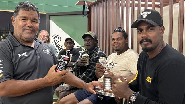 Mayor Wayne Butcher with Lockhart River locals at the new social club. Picture: supplied