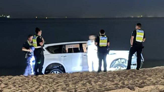 A Sydney man has bogged his hire car at Elwood Beach.