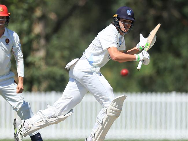 SYDNEY, AUSTRALIA - OCTOBER 10: Sam Konstas of the Blues bats during the Sheffield Shield match between New South Wales and South Australia at Cricket Central, on October 10, 2024, in Sydney, Australia. (Photo by Mark Evans/Getty Images)