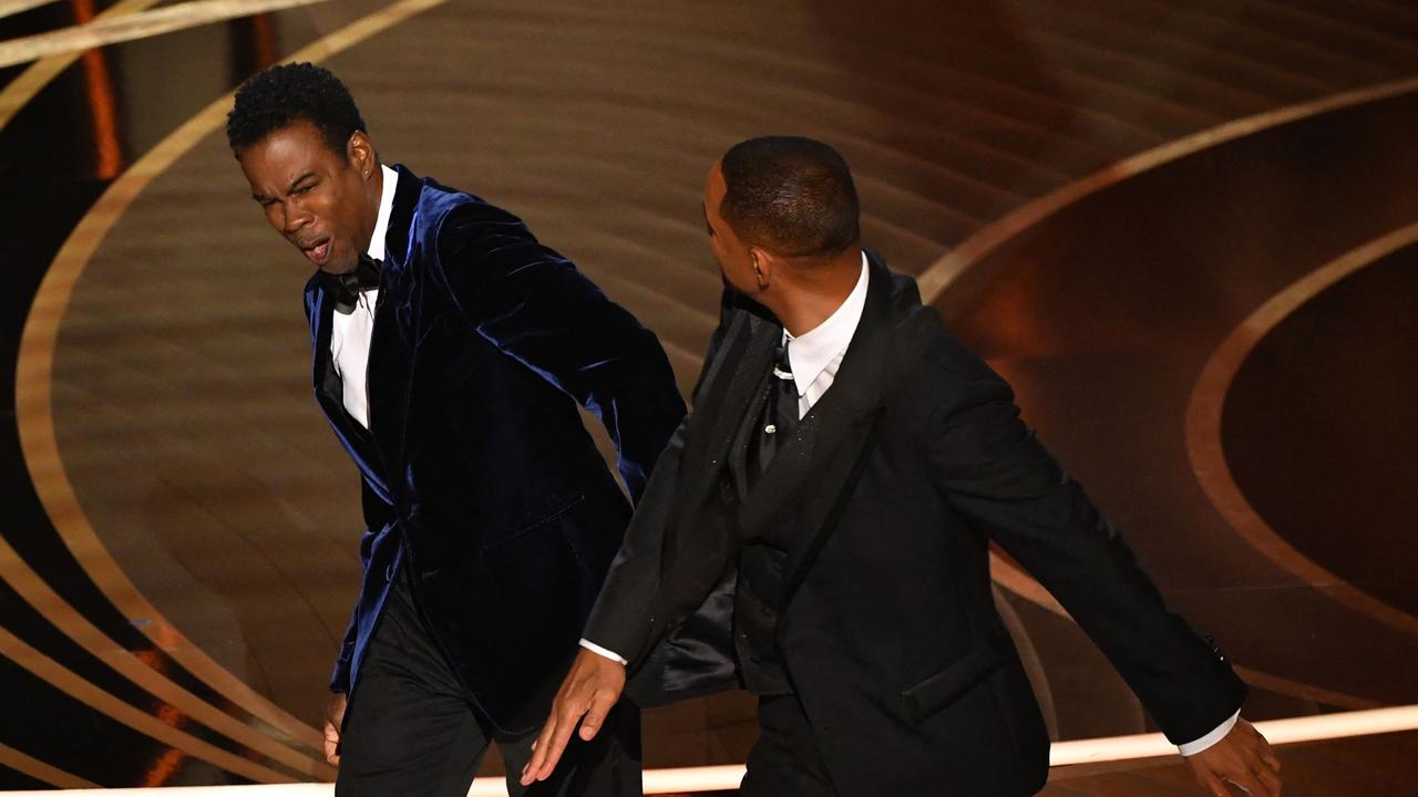 The Academy praised Chris Rock for “maintaining his composure” after the shocking outburst. Picture: AFP